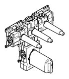 Dornbracht xTool thermostat module with 3 valves, kit pre-assembly, 35549970