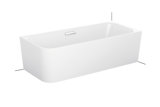 Bette Art V corner bathtub, 185x80cm, 2 back slopes, 3480 CELHK, right corner