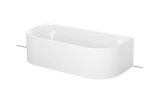 Bette Lux Oval I Silhouette Vorwand-Badewanne 170x80x45cm, 2 Rückenschrägen, 3415CWVVS