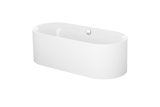 Bette Lux Oval Silhouette Badewanne freistehend, 170x75x45cm, 2 Rückenschrägen, 3465CFXXS