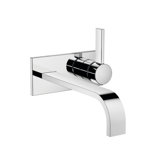 Dornbracht single-lever basin mixer with cover plate, without pop-up waste, projection 247 mm, 36865782