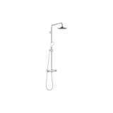 Dornbracht Showerpipe with shower thermostat, without hand shower, projection stand shower 450 mm, overhead sh...