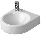 Duravit Architec Handwaschbecken, 360x380mm, ohne Überlauf, 1 Hahnloch vorgestochen links, 0766350000