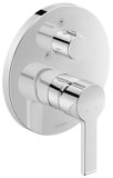 Duravit B.2 Single lever concealed shower mixer, round rosette, 2 consumers, manual/head shower changeover