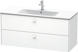 Duravit Brioso Waschtischunterbau wandhängend 122,0 x 47,9 cm, mit 2 Schubkästen, inkl. Siphonausschnitt und...