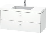 Duravit Brioso Furniture wash basin c-bonded with base wall-mounted 120.0x48.0 cm, 2 drawers, incl. siphon cut...