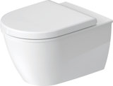 Duravit Darling New Wand WC, Tiefspüler, 540mm, Spülrandlos (rimless), mit verdeckter Befestigung (Durafix)