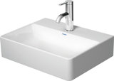 Duravit DuraSquare washbasin 45x35cm, without tap hole, without overflow, with tap hole bench,