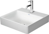 Duravit DuraSquare Möbelwaschtisch, 50x47cm, ohne Hahnloch, ohne Überlauf, Unterseite geschliffen und glasie...