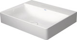 Duravit DuraSquare Möbelwaschtisch, 60x47cm, ohne Hahnloch, ohne Überlauf, Unterseite geschliffen und glasie...