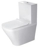 Duravit Stand-WC DuraStyle Kombi 63cm Tiefspüler, für aufgesetzten Spülkasten, Abgang Vario