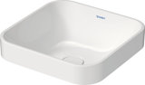 Duravit Happy D.2 Plus Aufsatzbecken, 235940, 400x400 mm, geschliffen, ohne Überlauf, ohne Hahnlochbank