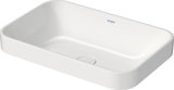 Duravit Happy D.2 Plus Aufsatzbecken, 235960, 600x400 mm, geschliffen, ohne Überlauf, ohne Hahnlochbank