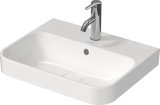 Duravit Happy D.2 Plus Aufsatzbecken, 236050, 1 Hahnloch, 500x400 mm, geschliffen, mit Überlauf, mit Hahnloch...