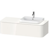 Duravit Happy D.2 Plus Waschtischunterbau für Konsole wandhängend, 1300x550 mm, 1 Auszug, für Möbelwaschti...