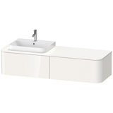 Duravit Happy D.2 Plus Waschtischunterbau für Konsole wandhängend, 1600x550 mm, 2 Auszüge, für Möbelwasch...