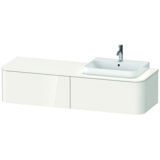 Duravit Happy D.2 Plus Waschtischunterbau für Konsole wandhängend, 1600x550 mm, 2 Auszüge, für Möbelwasch...