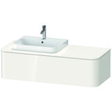 Duravit Happy D.2 Plus Vanity unit for wall-mounted bracket, 1300x550 mm, 1 pull-out, for top-mounted basin Po...