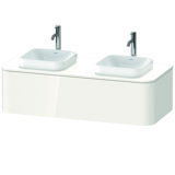 Duravit Happy D.2 Plus Waschtischunterbau für Konsole wandhängend, 1300x550 mm, 1 Auszug, für Aufsatzbecken...