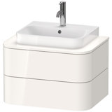 Duravit Happy D.2 Plus Vanity unit for wall-mounted bracket, 650x480 mm, 2 drawers, for top-mounted basin