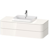 Duravit Happy D.2 Plus Vanity unit for wall-mounted console, 1300x550 mm, 2 drawers, for furniture wash basin