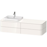 Duravit Happy D.2 Plus Waschtischunterbau für Konsole wandhängend, 1600x550 mm, 4 Schubkästen, für Möbelw...