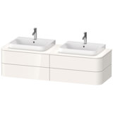 Duravit Happy D.2 Plus Waschtischunterbau für Konsole wandhängend, 1600x550 mm, 4 Schubkästen, für 2 Möbe...