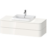 Duravit Happy D.2 Plus Vanity unit for wall-mounted console, 1300x550 mm, 2 drawers, for top-mounted basins