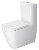 Duravit Stand-WC Kombi Happy D.2 63cm Tiefspüler, für aufgesetzten Spülkasten, Abgang Vario