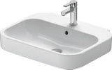 Duravit Waschtisch Happy D.2 60cm mit Überlauf, mit Hahnlochbank, 1 Hahnloch