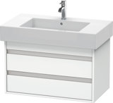 Duravit Ketho Waschtischunterschrank wandhängend 6640, 2 Schubkästen, 800mm, für Vero