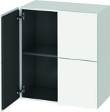 Duravit L-Cube semi-high cupboard, width 700mm, depth 363mm, 2 doors