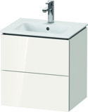 Duravit L-Cube Waschtischunterbau wandhängend Compact, 2 Schubkästen, Breite: 520mm, für Me by Starck 23365...