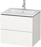 Duravit L-Cube Vanity unit wall-mounted, 2 drawers, width: 620mm, for Me by Starck 233663