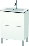 Duravit L-Cube Waschtischunterbau stehend Compact, 2 Auszüge, Breite: 620mm, für Me by Starck 234263