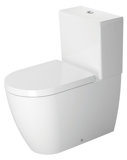 Duravit ME by Starck Stand-WC Kombination, Tiefspüler, Befestigung inklusiv, für aufgesetzten Spülkasten, 4...