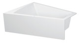 Duravit Badewanne Paiova 170x130cm Ecke links, 700266, mit angeformter Acyrlverkleidung und Gestell, weiss