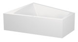 Duravit Badewanne Paiova 180x140cm Ecke links, 700268, mit angeformter Acyrlverkleidung und Gestell, weiss