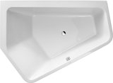 Duravit Badewanne Paiova 5 Ecke links, 190x140cm, 700396, mit nahtloser Acrylverkleidung und Gestell, weiss