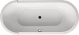 Duravit Starck Oval Badewanne freistehend 180x80cm, zwei Rückenschrägen, 700010, mit Acrylverkleidung und Ge...