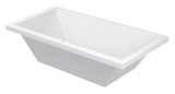 Duravit Starck Rechteck Badewanne 180x90cm, zwei Rückenschrägen, 700052, Einbauversion