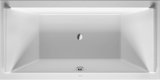 Duravit Starck rectangular bathtub 180x90cm, two back slopes, 700339, built-in version