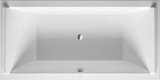 Duravit Starck rectangular bathtub 200x100cm, two back slopes, 700341, built-in version