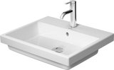 Duravit Vero Air built-in washbasin 55x45,5cm, with overflow, with tap hole bench, 1 tap hole, for installatio...