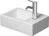 Duravit Vero Air washbasin 38x25 cm, without overflow, with tap hole bench, 1 tap hole right, underside glazed...