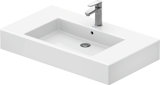 Duravit Möbelwaschtisch Vero 85cm, mit Überlauf, mit Hahnlochbank, 1 Hahnloch