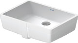 Duravit built-in wash basin Vero 43cm white with overflow, without tap hole bench