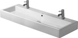 Duravit washbasin Vero 1200mm polished with overflow, with tap hole bench, 2 tap holes
