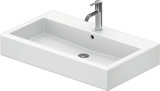 Duravit washbasin Vero 800mm, polished with overflow, with tap hole bench, 1 tap hole