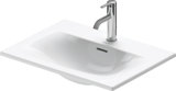 Duravit Einbauwaschtisch Viu 038560, 600x450 mm, 1 Hahnloch  für Einbau von oben, mit Überlauf, mit Hahnloch...